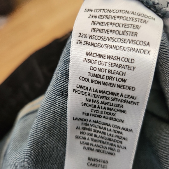 NWT Calvin Klein plus size Jean Shorts. Size 24 W. Dark blue denim - Picture 4 of 9